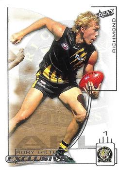 2002 Select AFL Exclusive #53 Rory Hilton Front
